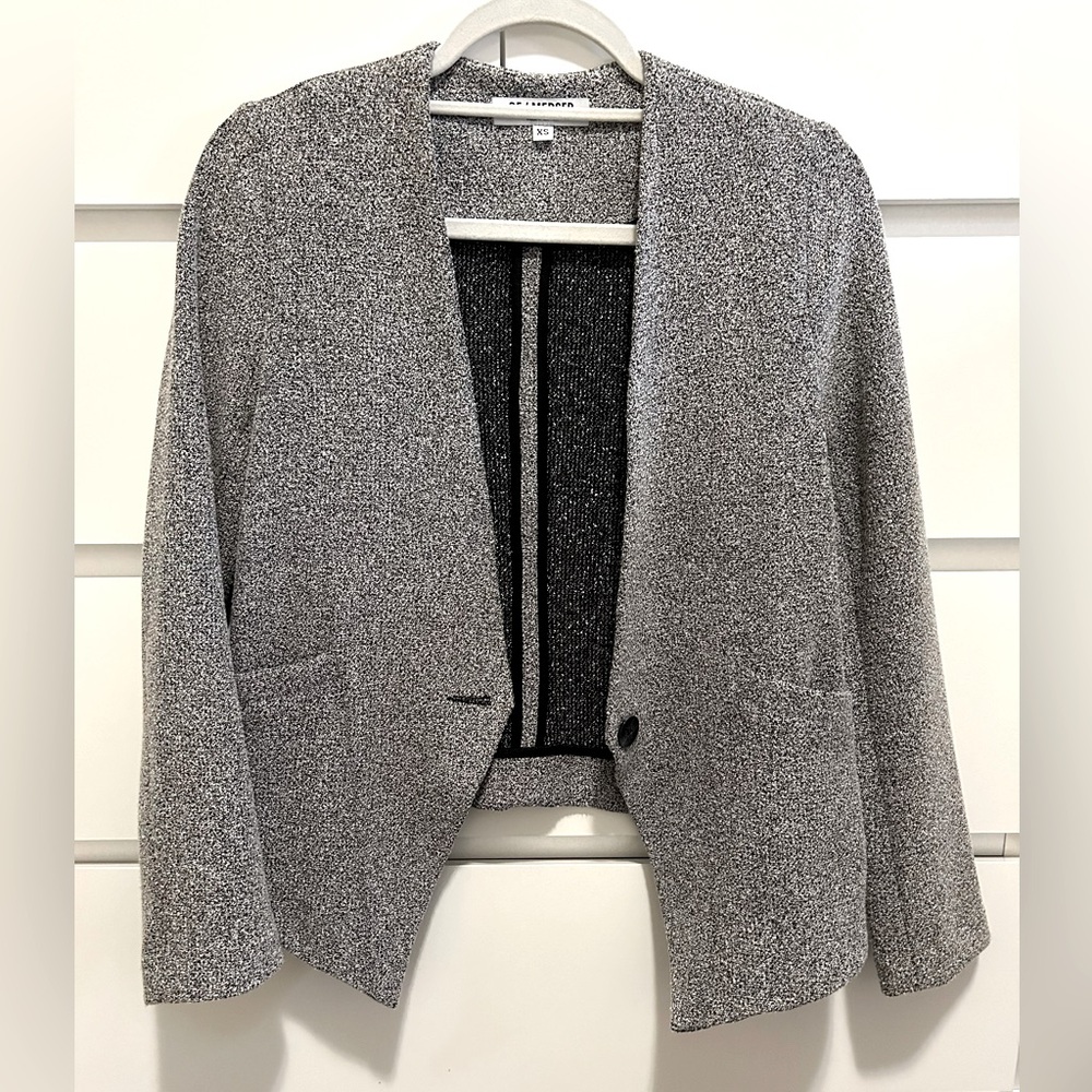 Of Mercer Blazer Grey Black Size XS